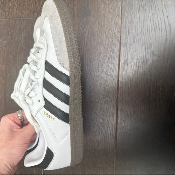adidas Samba OG White / Black / Gum - Men’s Sz 9.5 - Picture 5 of 7